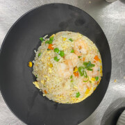 King Prawn Fried Rice with Garlic 蒜香大虾炒饭
