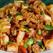 Special Spicy Fried Rice with Chiken, Beef and Baby Prawn 香辣特别炒饭